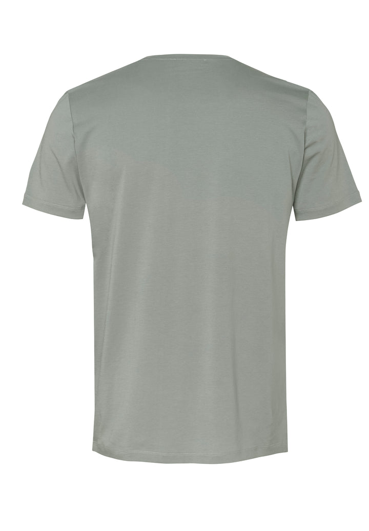 T-shirt white sage slim fit crew neck