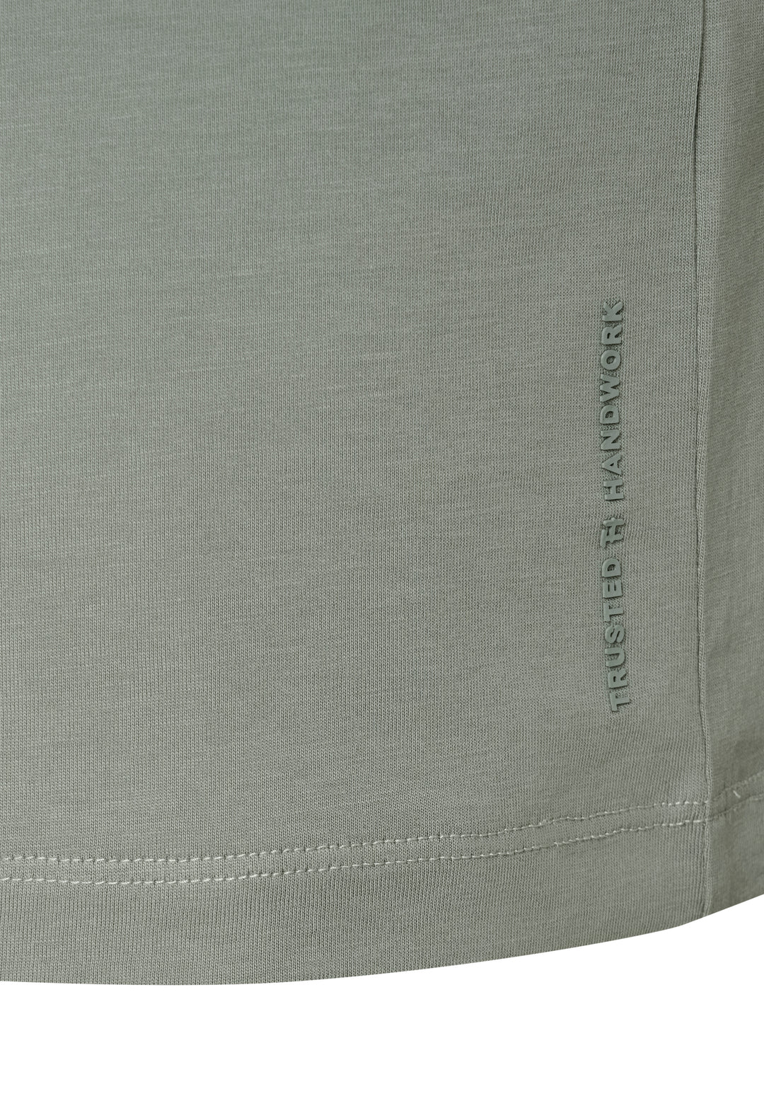 T-shirt white sage slim fit crew neck