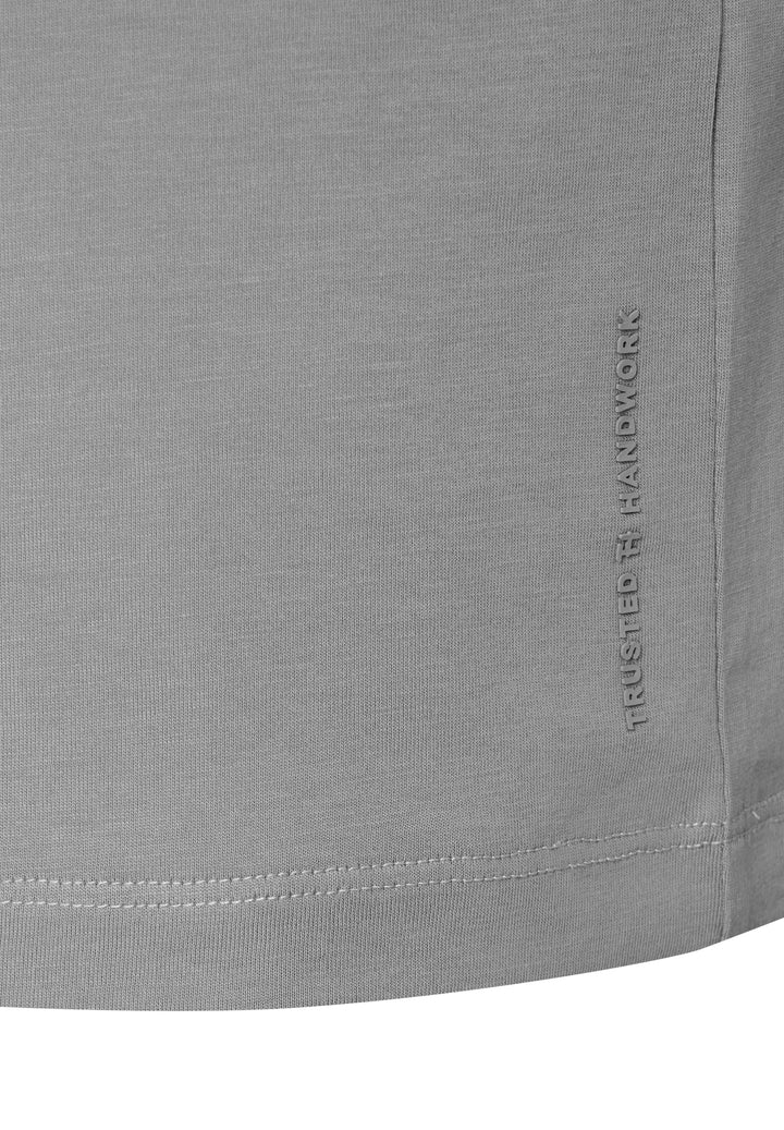 T-Shirt shark grey slim fit crew neck