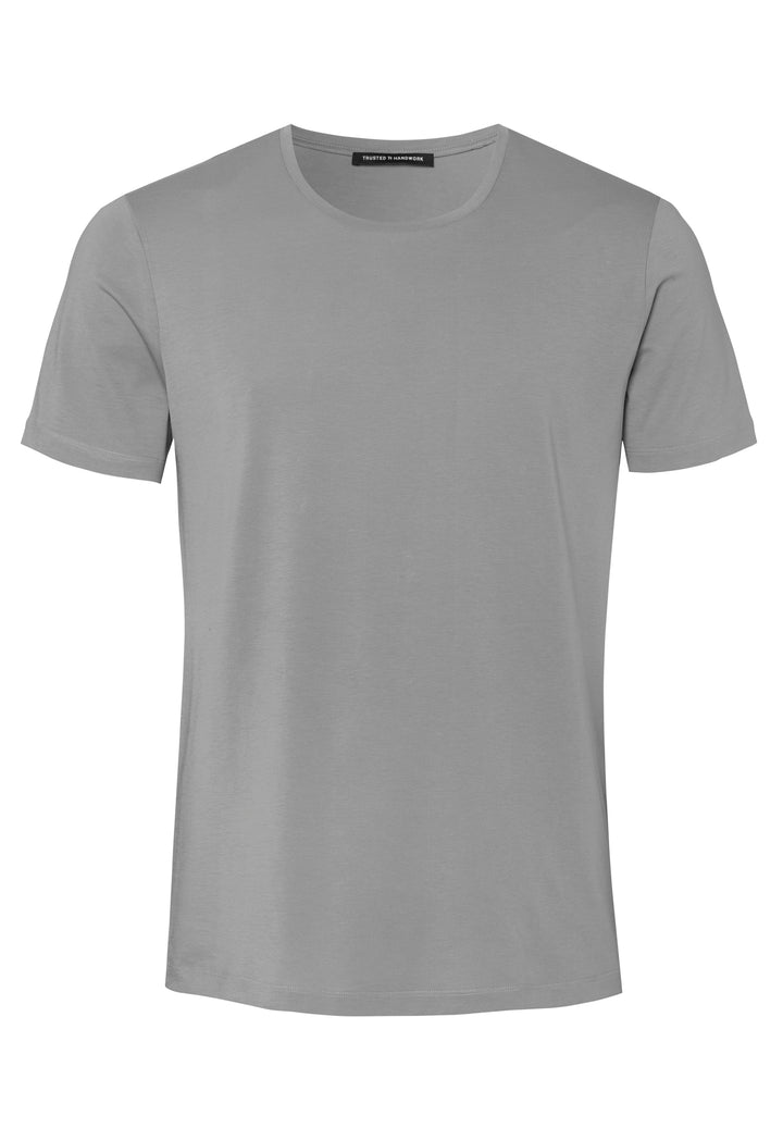 T-Shirt shark grey slim fit crew neck