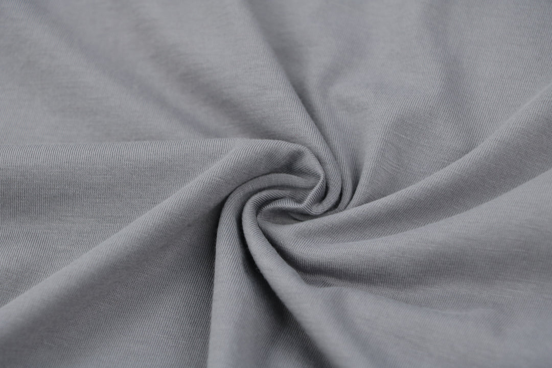 T-Shirt shark gray slim fit V-neck