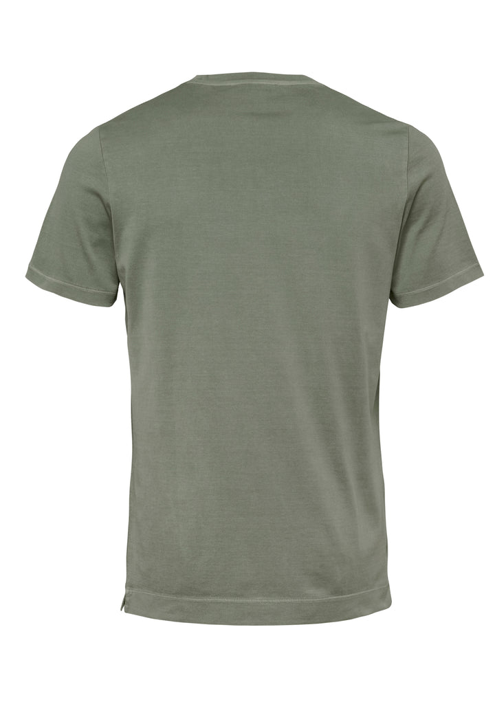 T-Shirt faded pine slim fit Rundhals