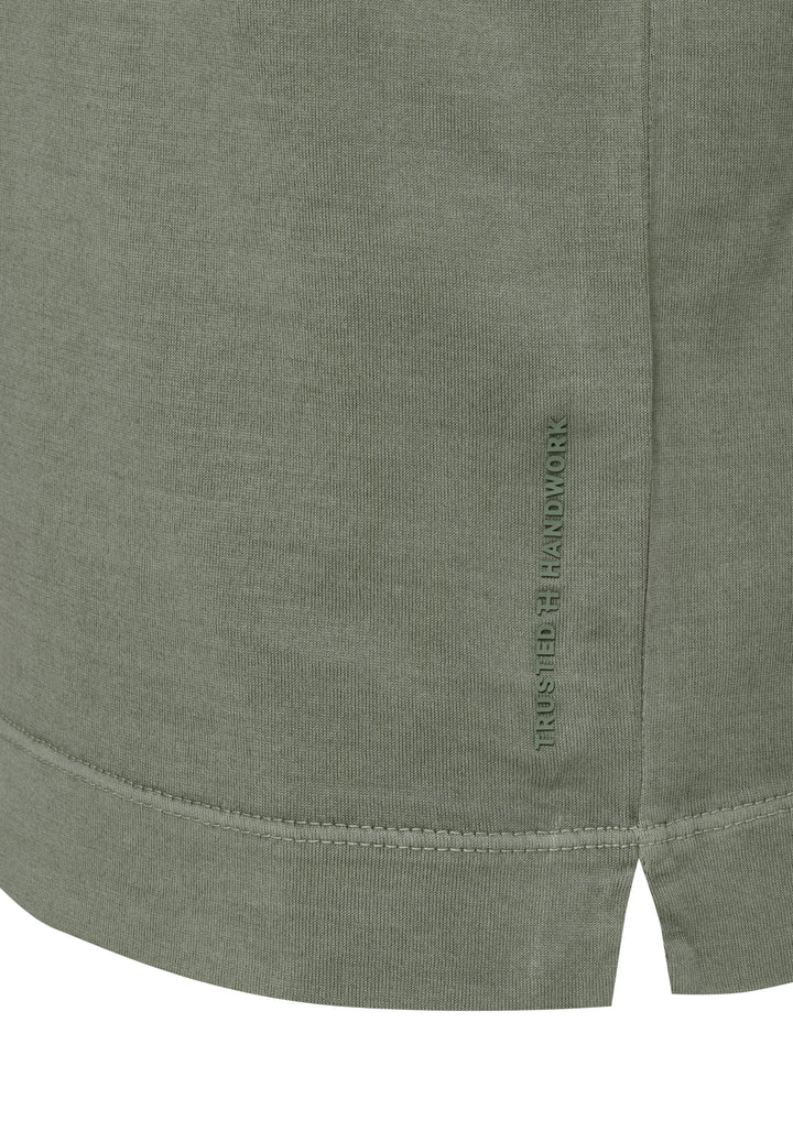 T-Shirt faded pine slim fit Rundhals