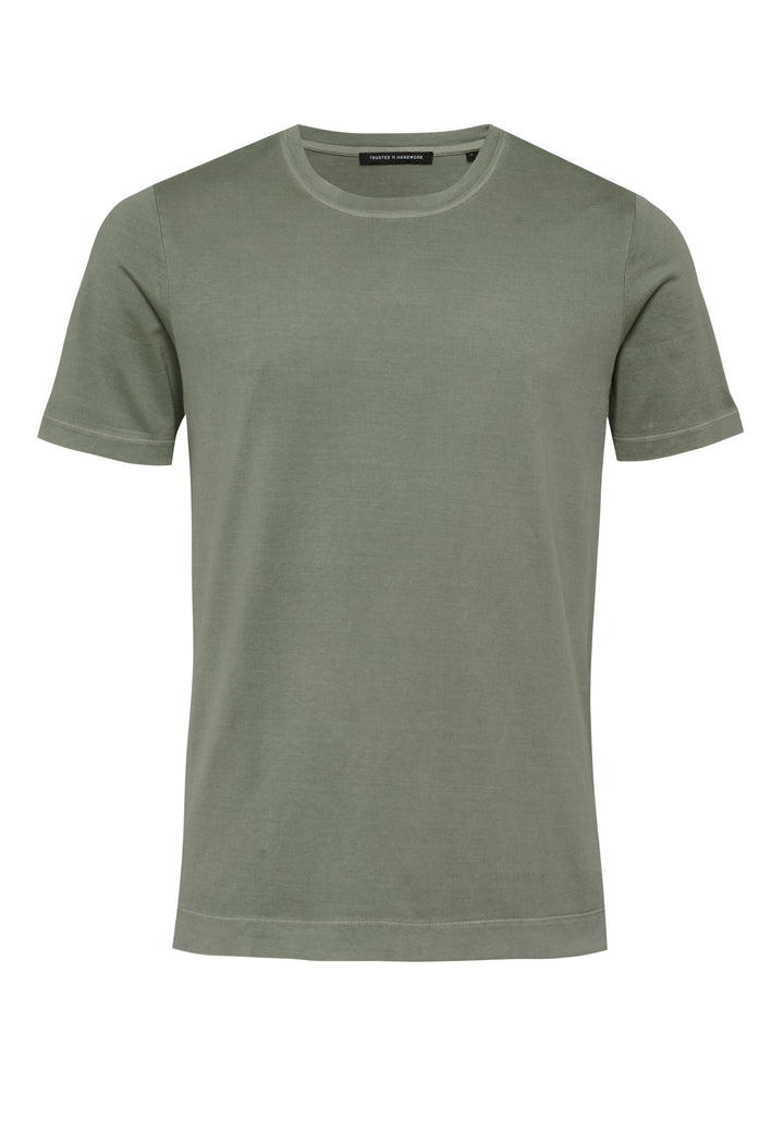T-Shirt faded pine slim fit Rundhals