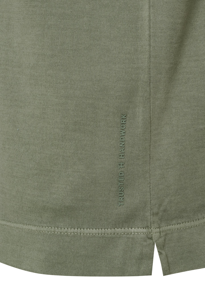 T-Shirt faded pine slim fit V Neck