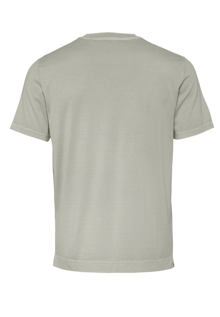 T-Shirt white willow slim fit V-neck