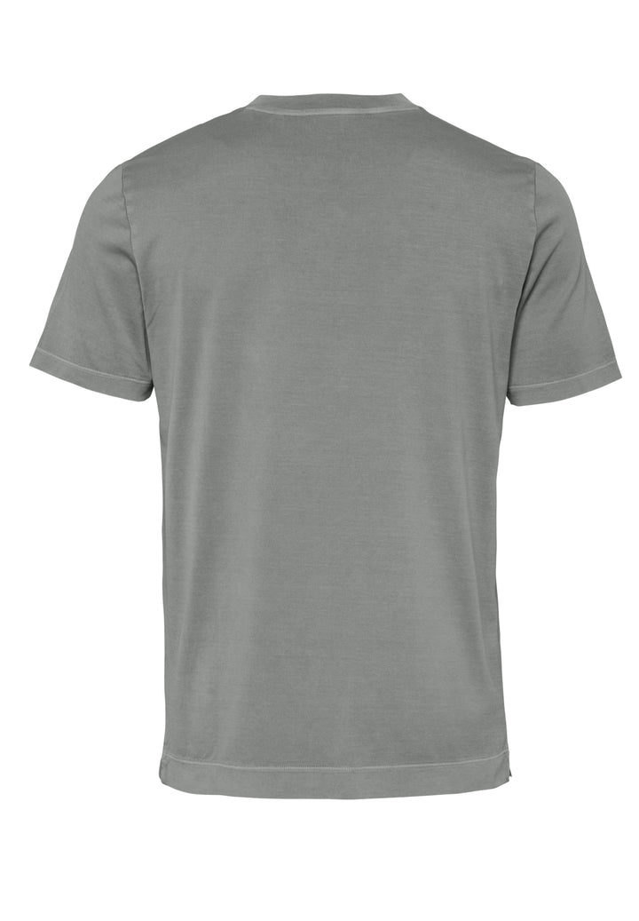 T-Shirt shark gray slim fit V-neck