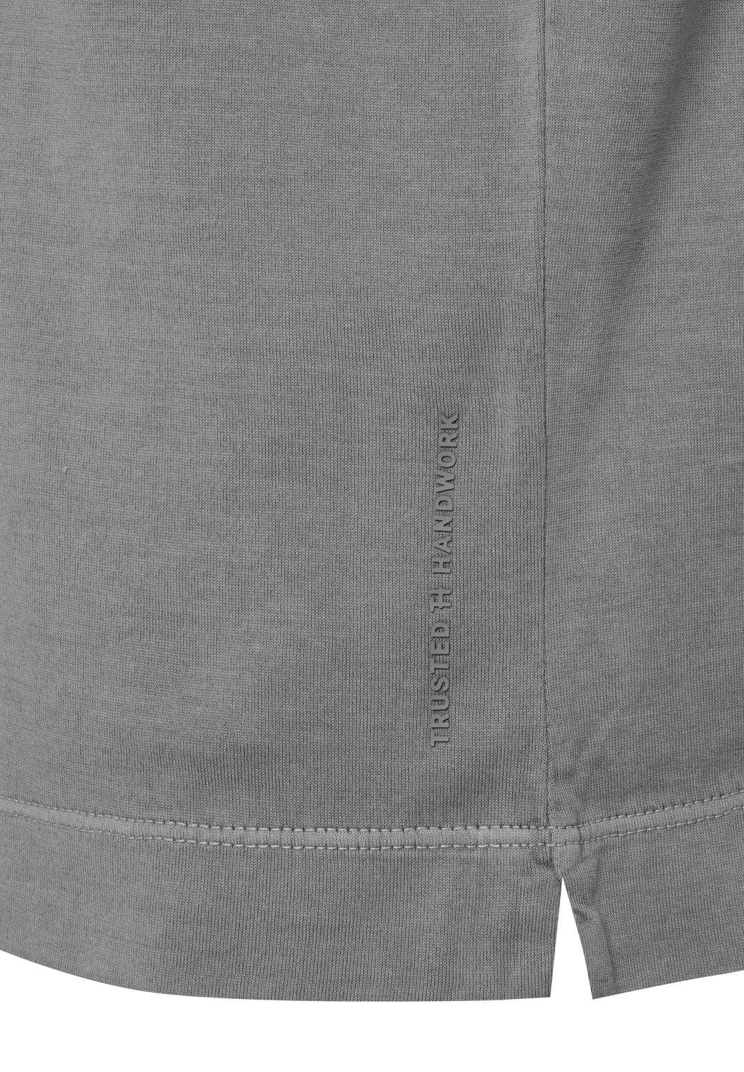 T-Shirt shark gray slim fit V-neck