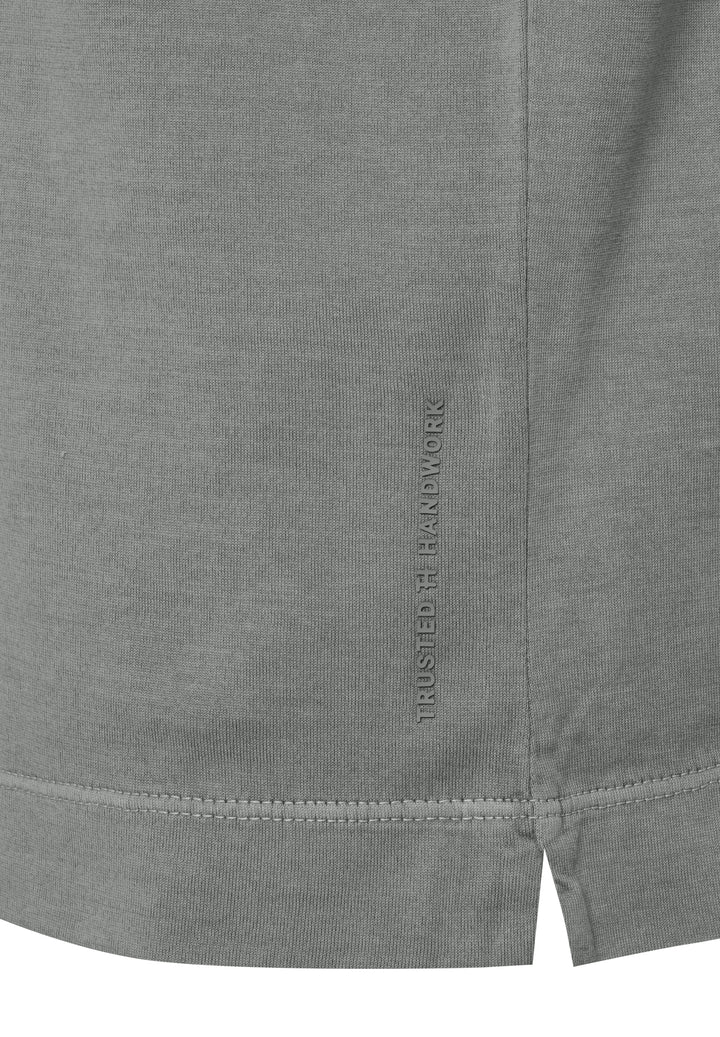 T-Shirt shark gray slim fit V-neck