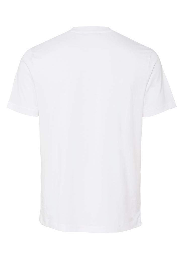T-Shirt white regular fit crew neck