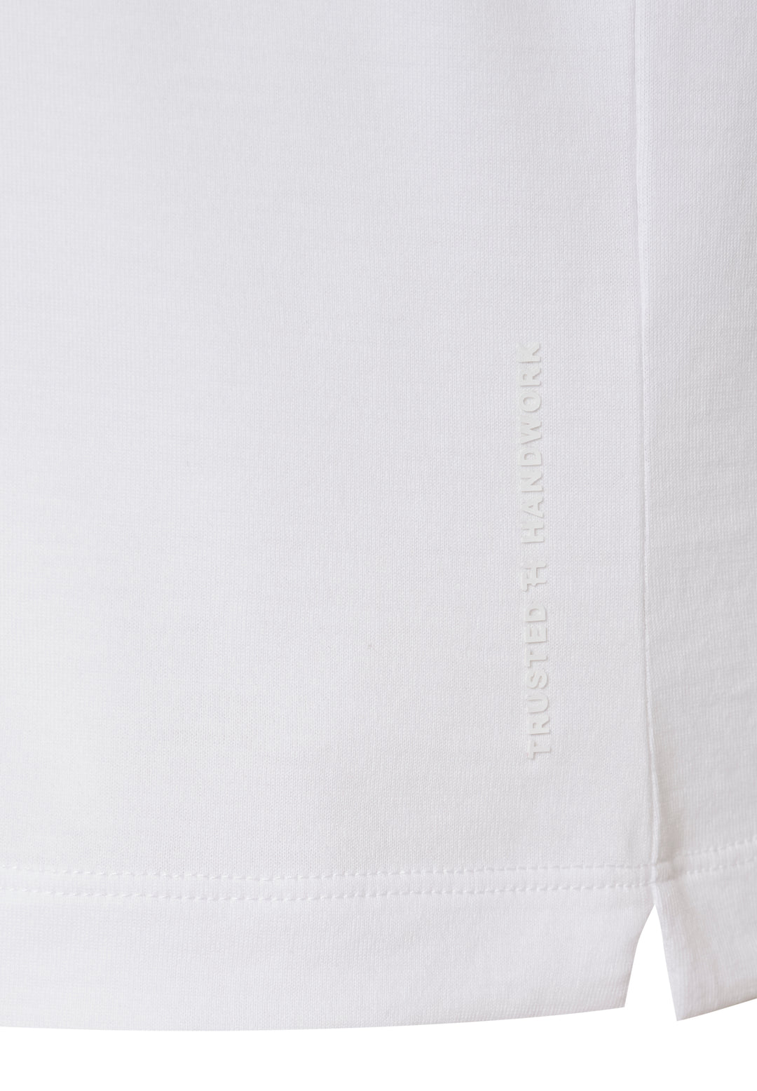 T-Shirt white regular fit crew neck