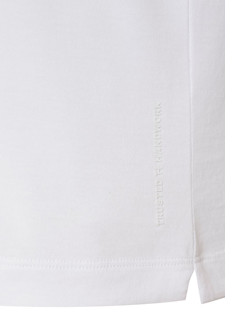 T-Shirt white regular fit crew neck