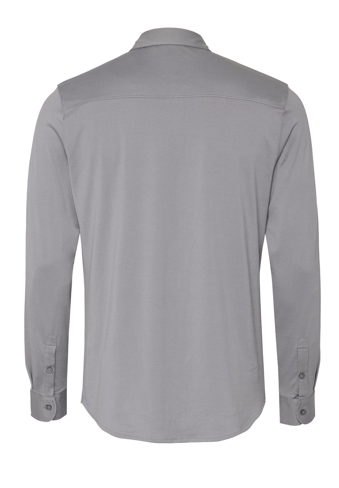Longsleeve Shirt shark grey regular fit Crew neck