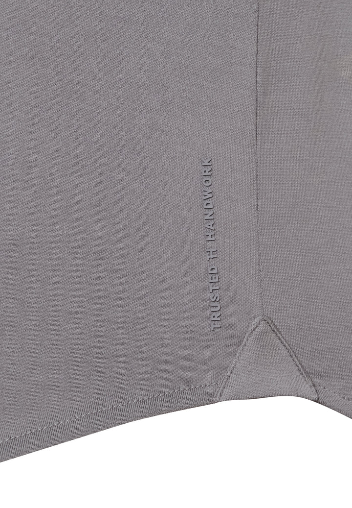 Longsleeve Shirt shark grey regular fit Crew neck