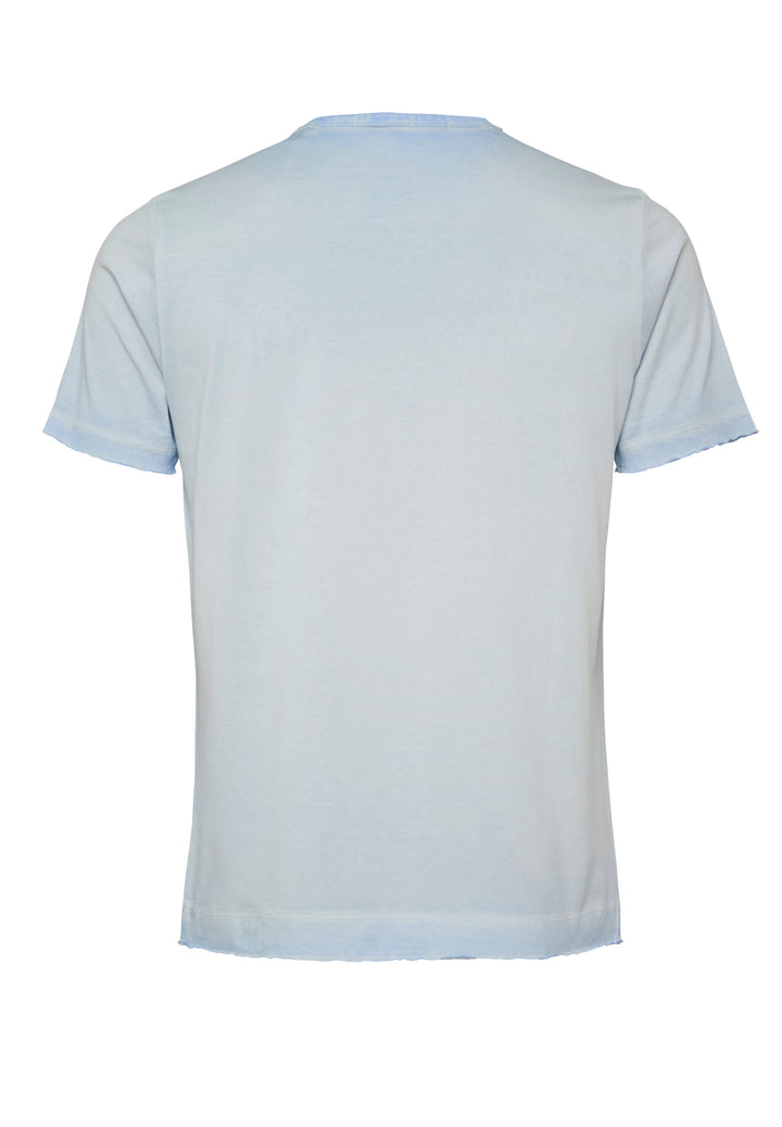 T-shirt faded ocean slim fit round neck