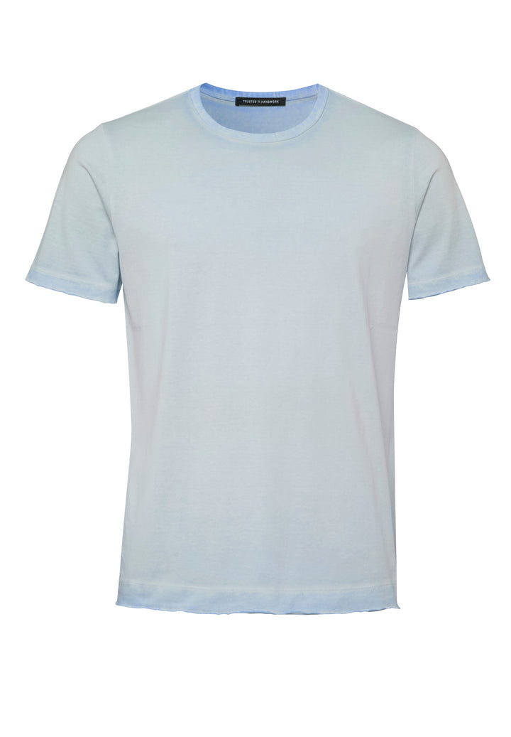 T-shirt faded ocean slim fit round neck