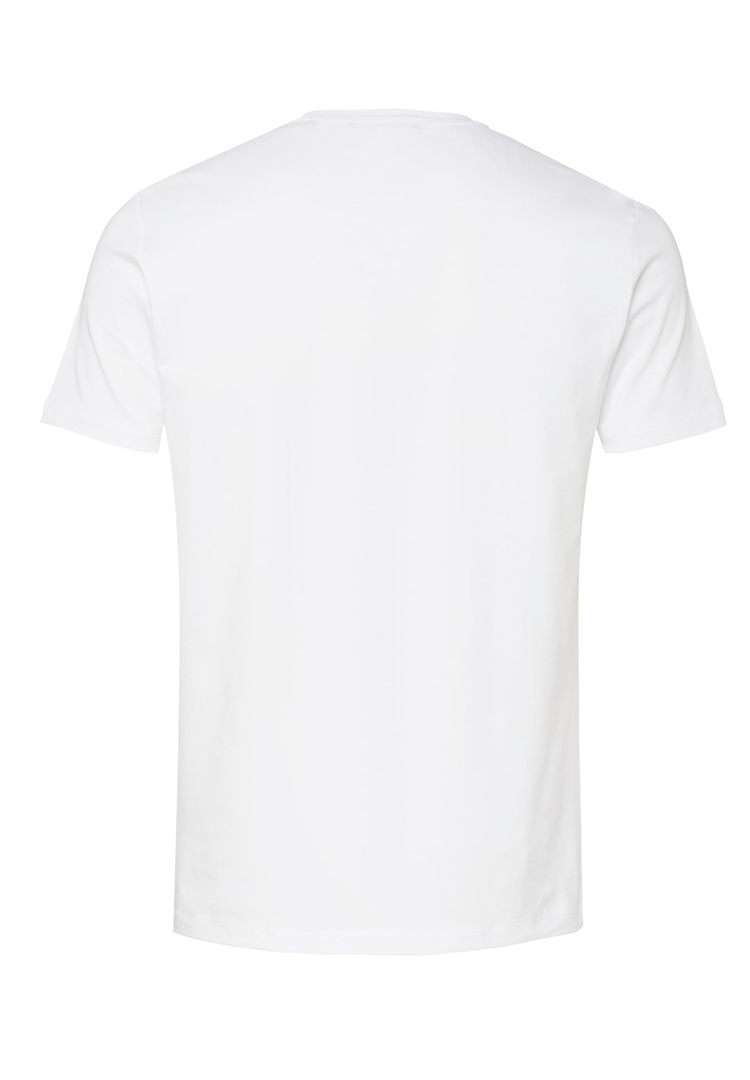 T-shirt white slim fit round neck