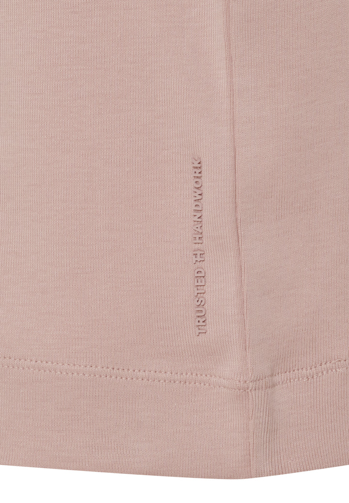 T-Shirt mauve regular fit Rundhals
