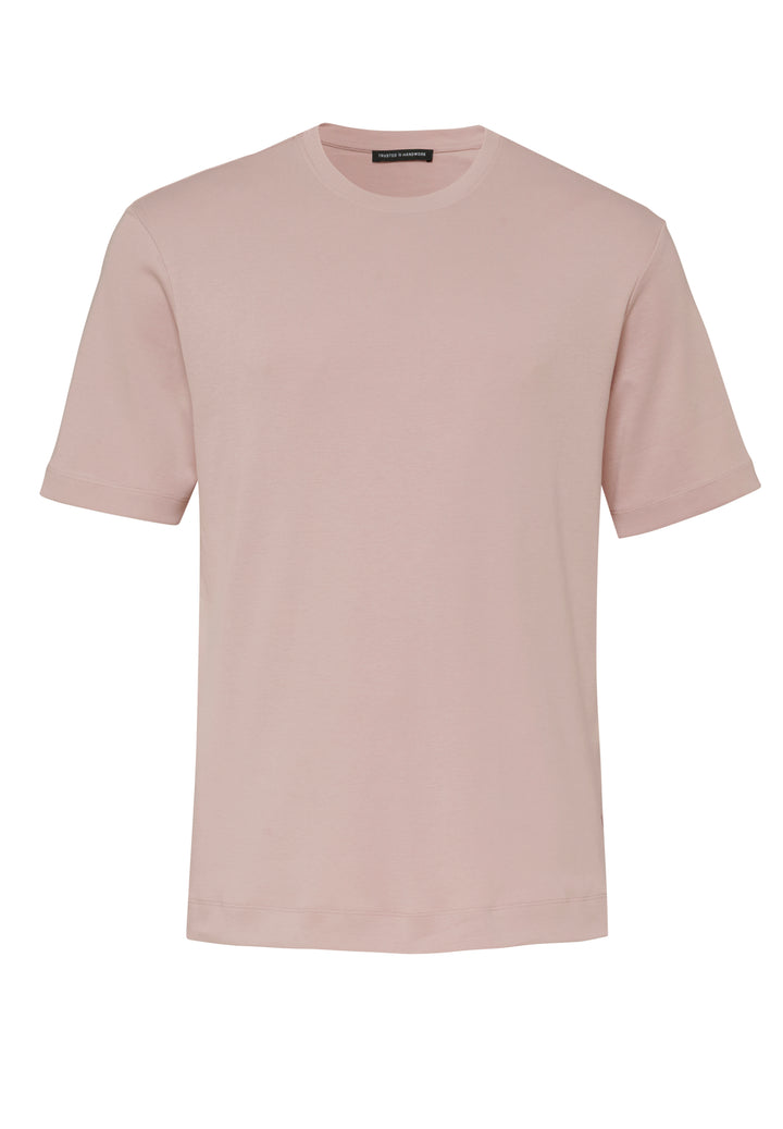 T-Shirt mauve regular fit Rundhals