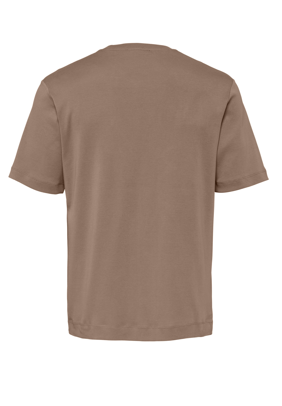 T-Shirt teak regular fit Rundhals