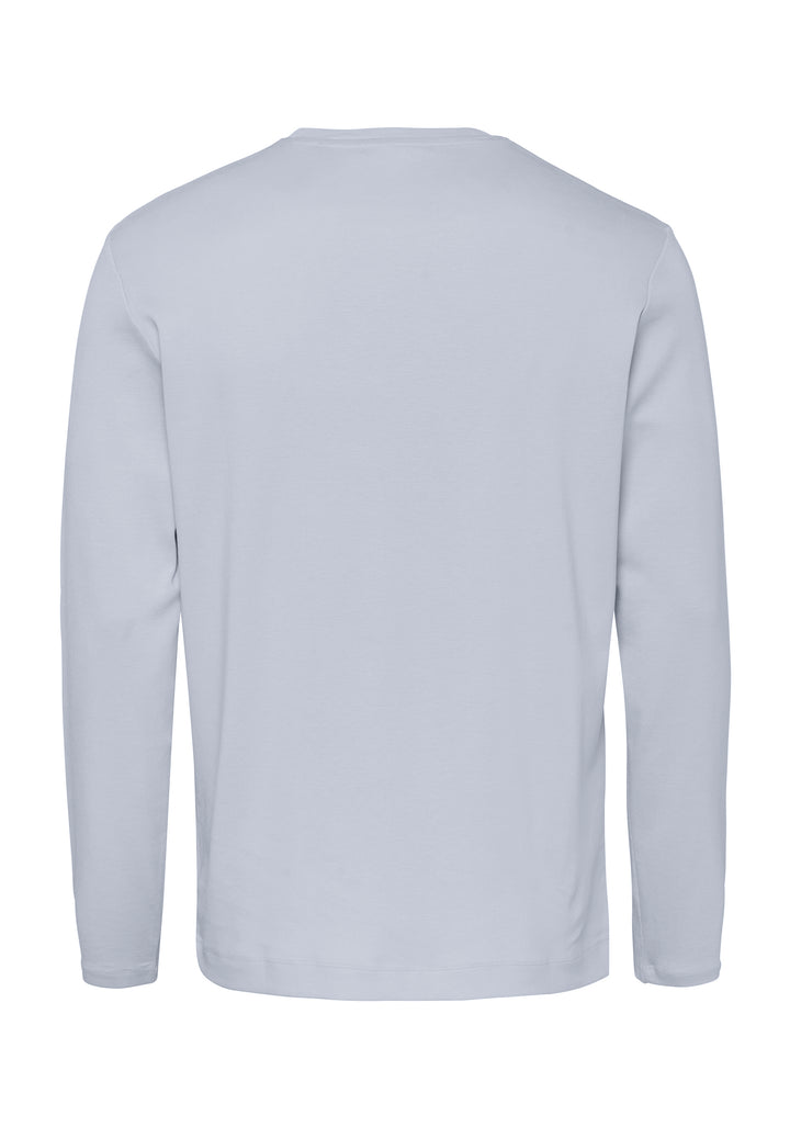 Long-sleeve shirt faded ocean regular fit crew neck