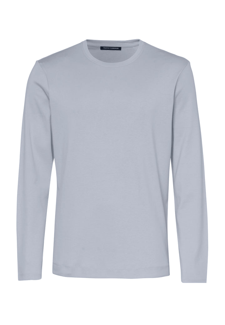 Long-sleeve shirt faded ocean regular fit crew neck