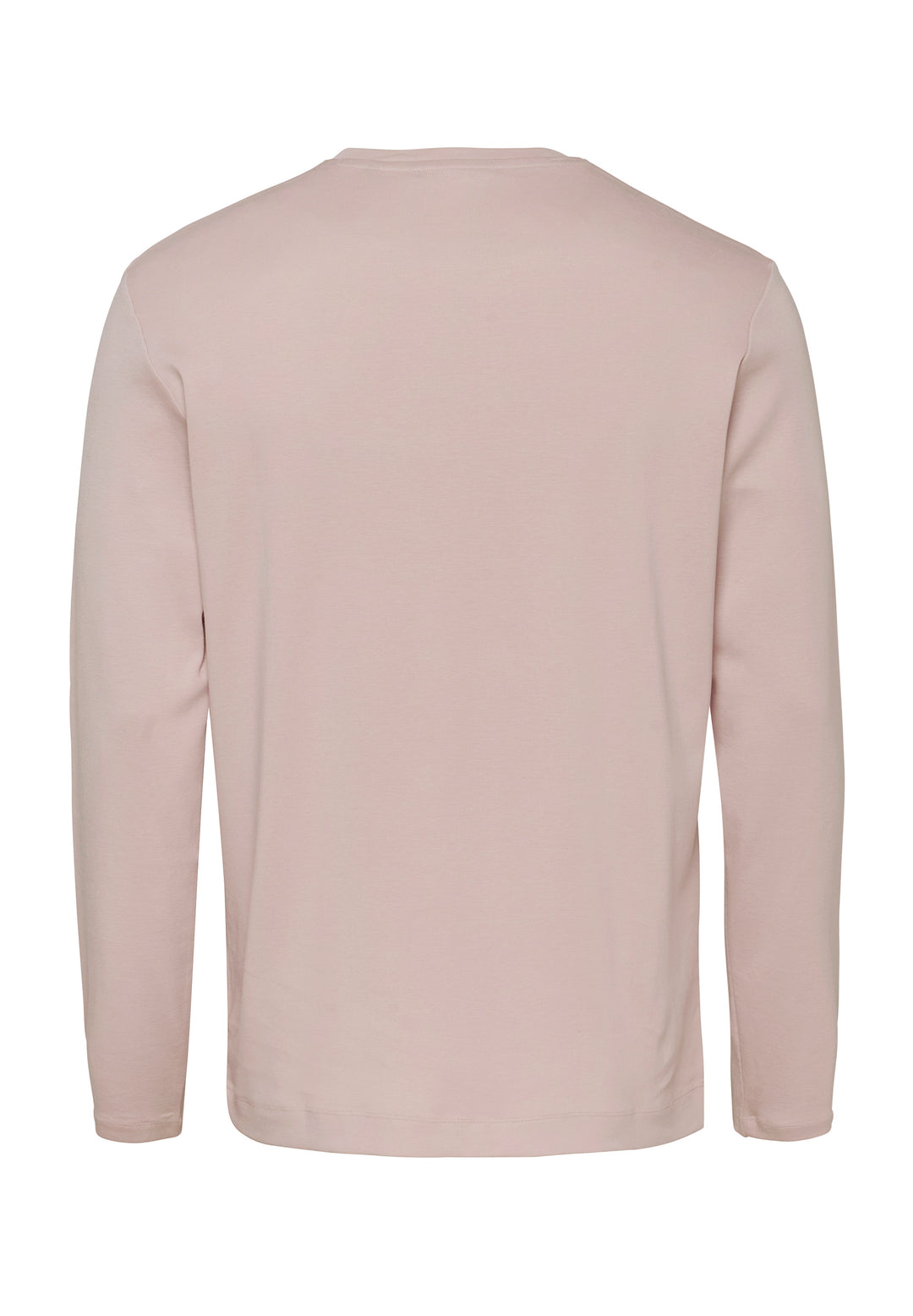 Long-sleeve shirt mauve regular fit crew neck