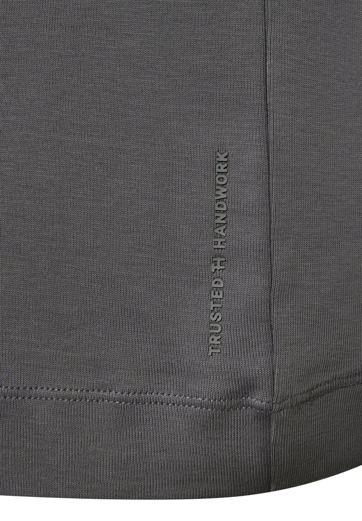Long-sleeve shirt shark grey regular fit crew neck