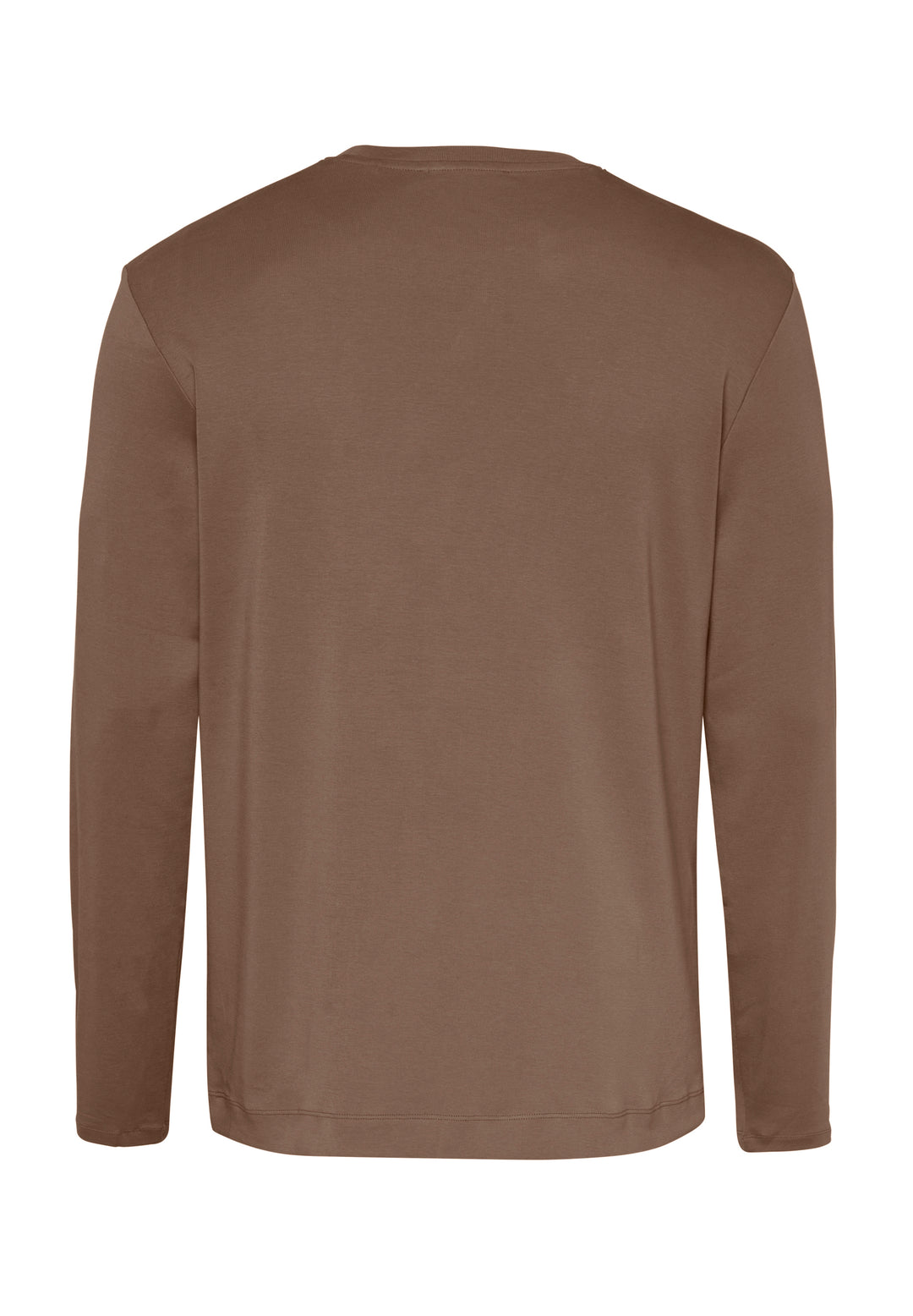 Long-sleeved shirt teak regular fit crew neck