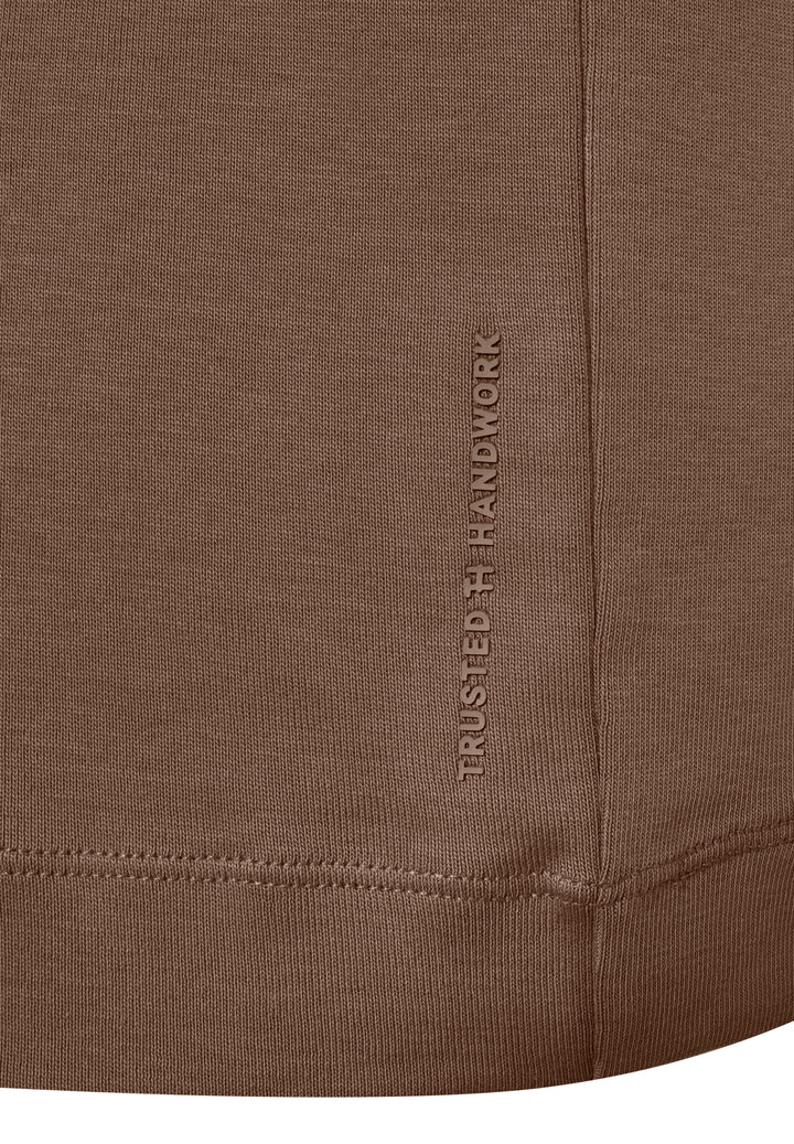Long-sleeved shirt teak regular fit crew neck