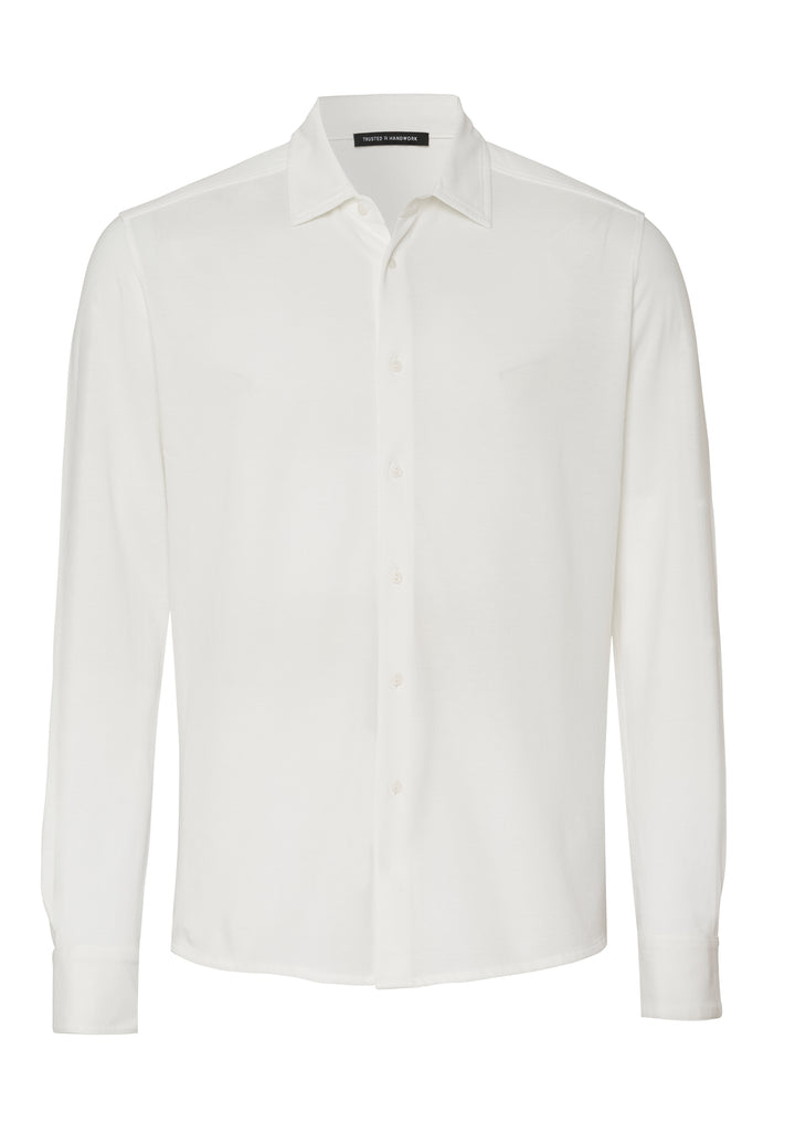 Longsleeve Shirt off white regular fit Kentkragen