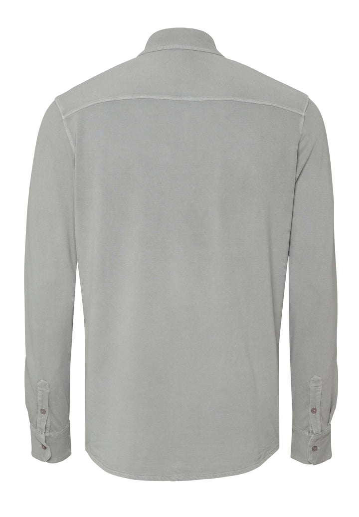 Longsleeve Shirt shark grey  regular fit Kentkragen