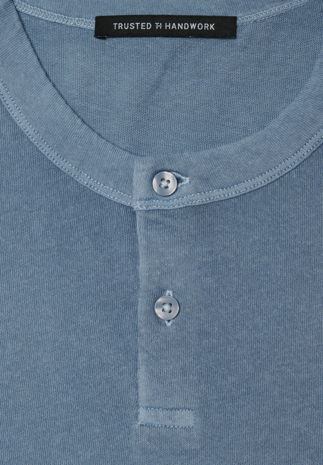 Longsleeve Shirt misty blue regular fit Rundhals