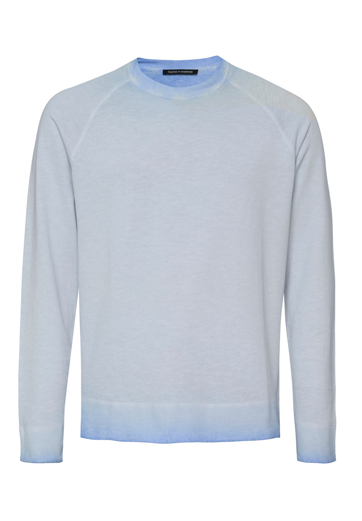 Long-sleeve Shirt faded ocean regular fit crew neck