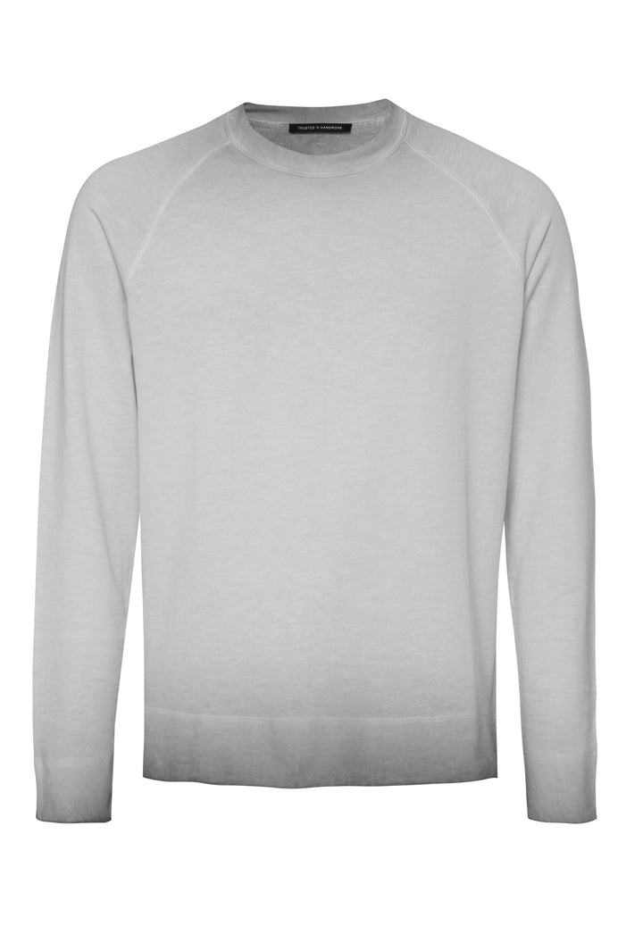 Long-sleeve Shirt shark grey regular fit crew neck