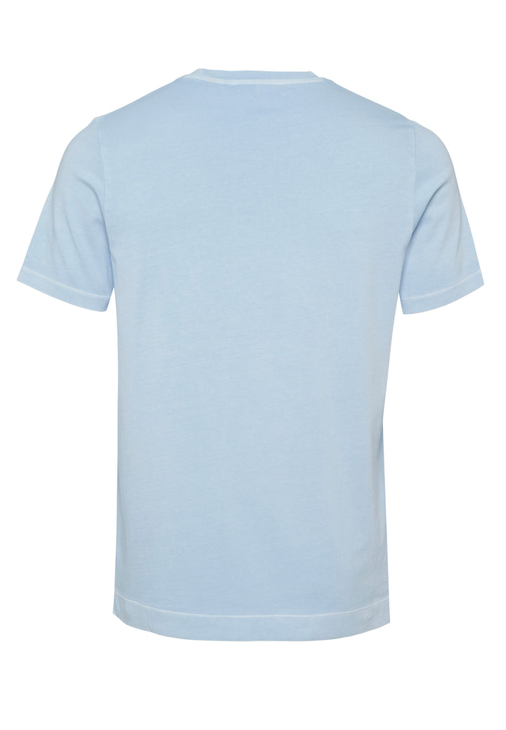 T-shirt salty blue slim fit round neck