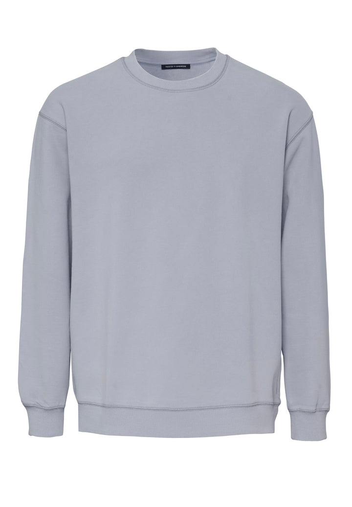 Long-sleeve shirt, faded ocean, regular fit, crew neck