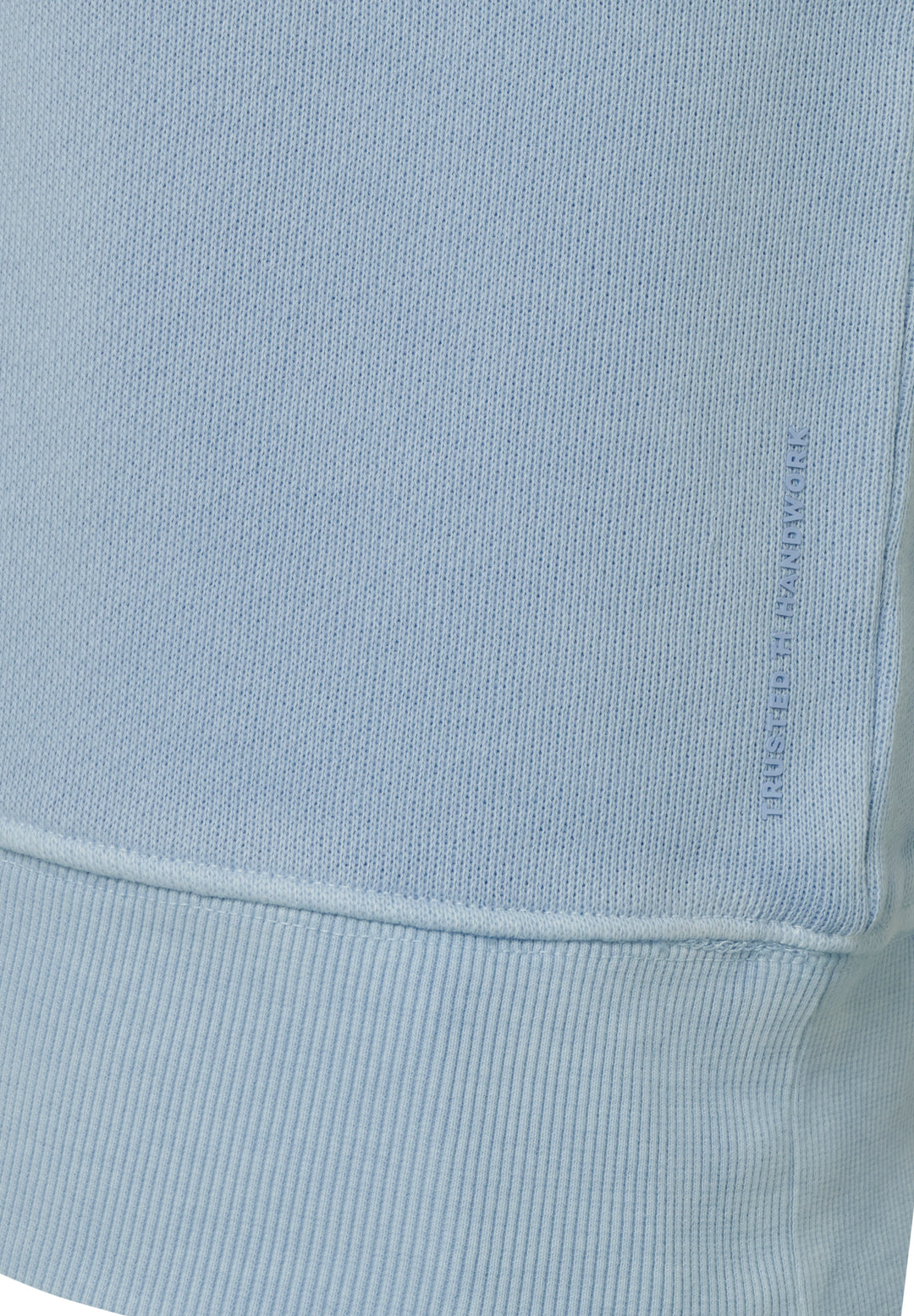 Long-sleeve Shirt Salty Blue Slim Fit Crew Neck