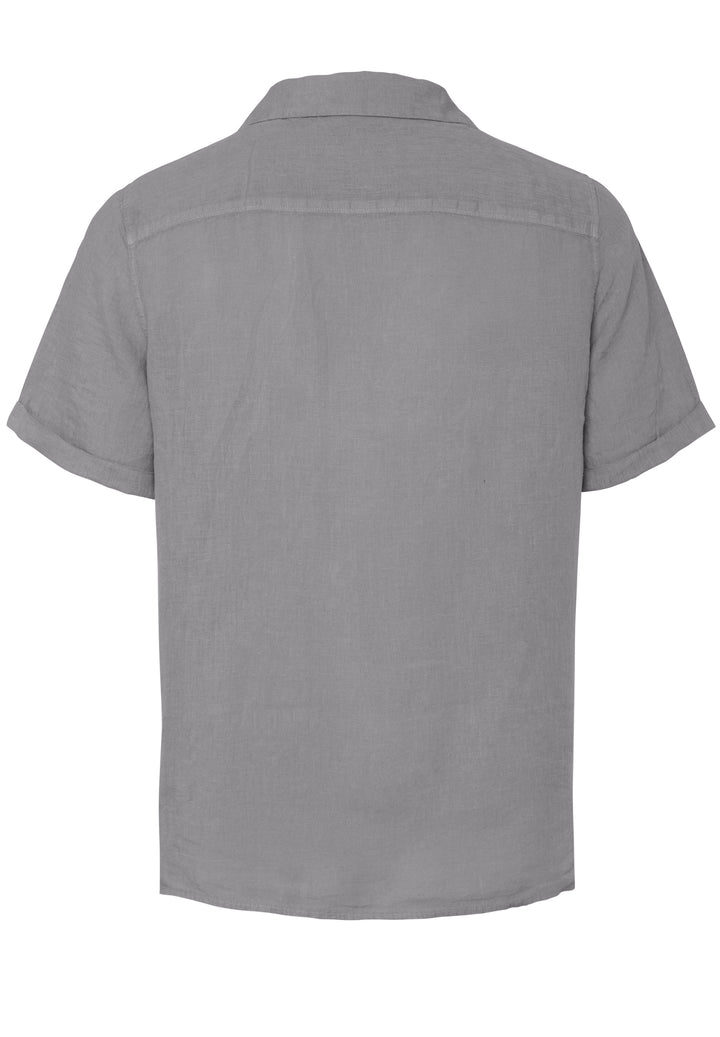 Shirt shark grey regular fit round neck