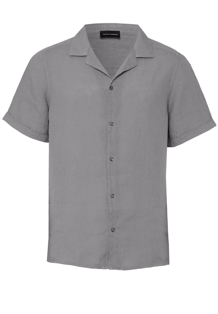 Shirt shark grey regular fit round neck