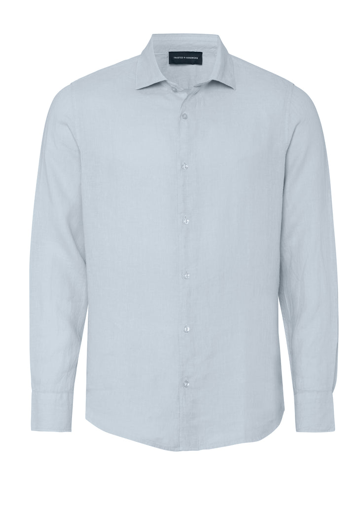 Long-sleeve shirt faded ocean regular fit crew neck