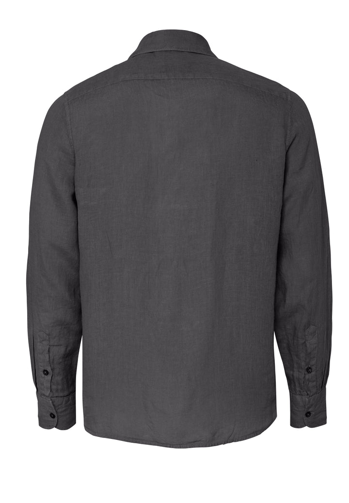 Longsleeve Hemd graphite regular fit Kentkragen