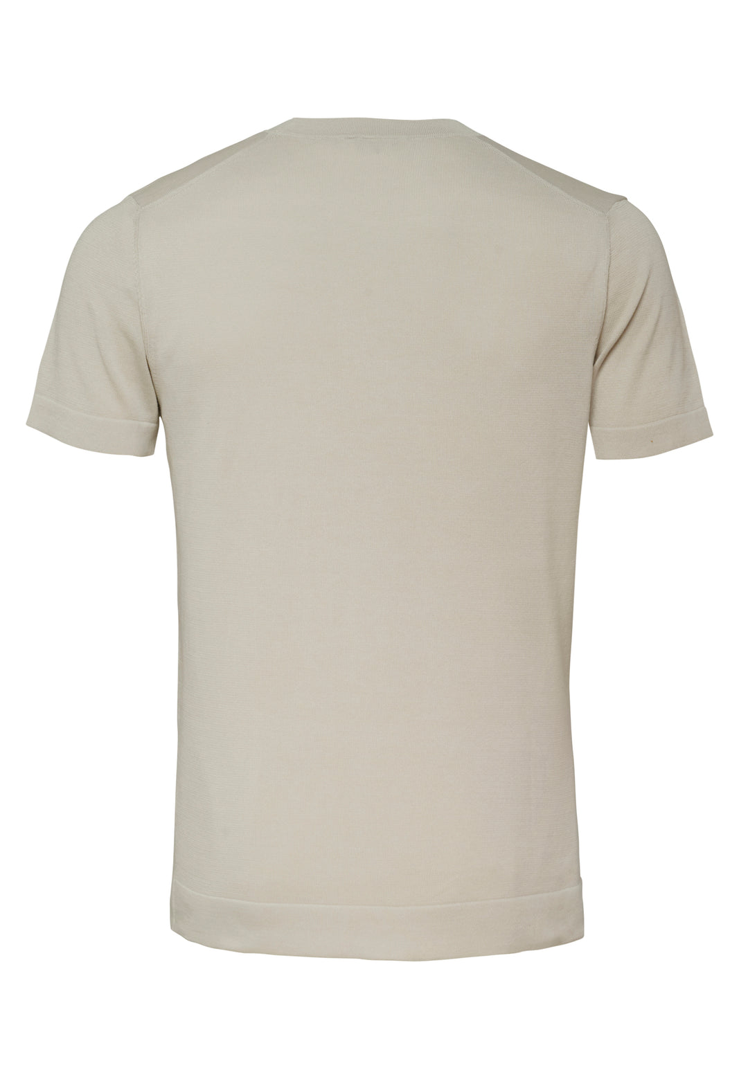 Knitted T-shirt linen slim fit round neck