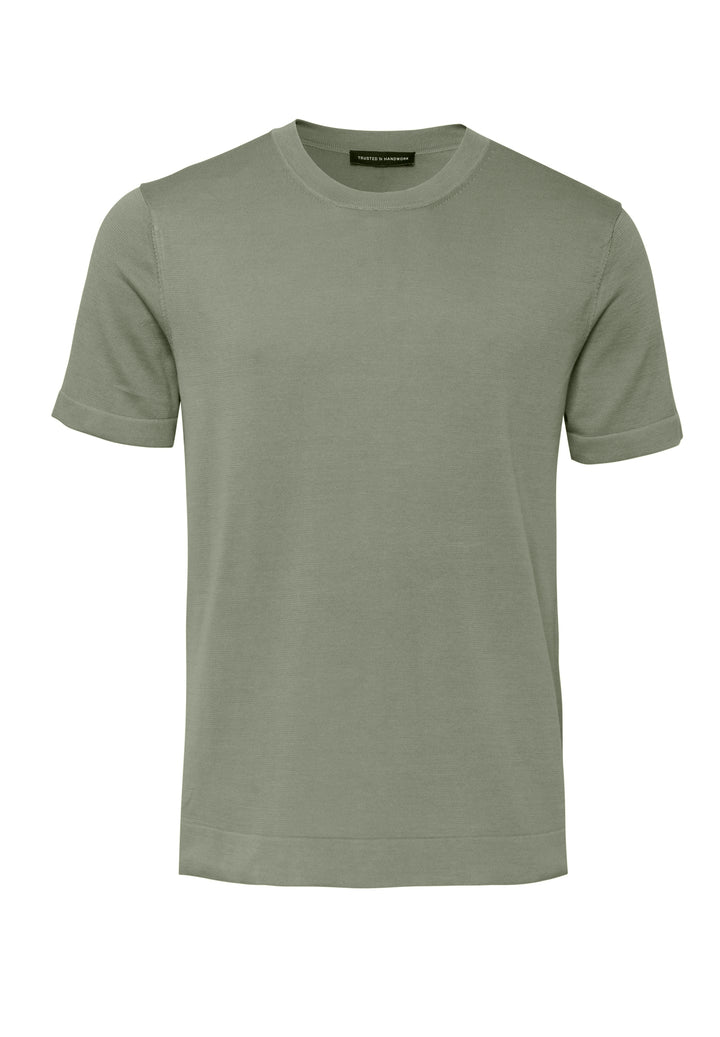 T-Shirt faded pine slim fit Rundhals