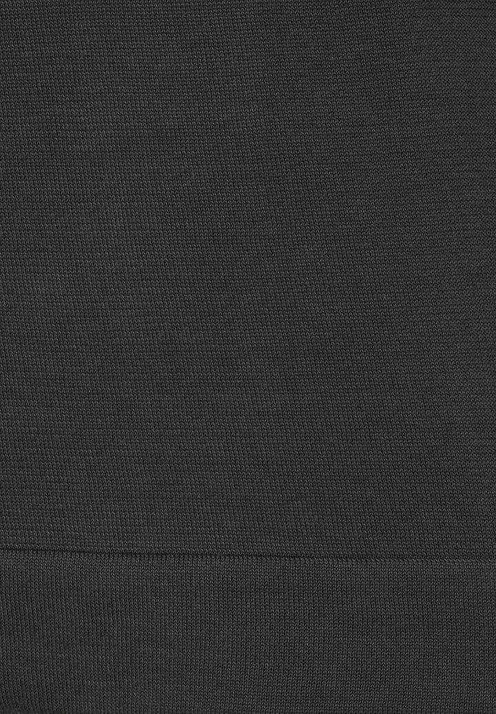 Knitted T-shirt graphite slim fit crew neck