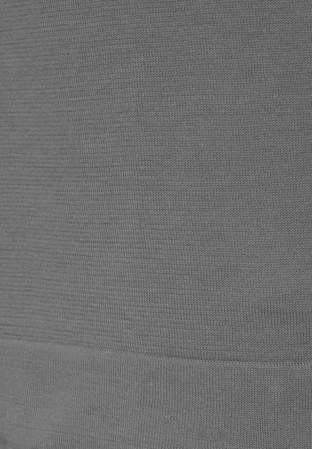 Knitted T-shirt shark grey slim fit crew neck
