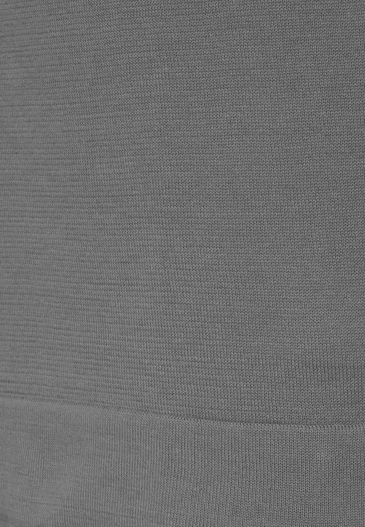 Knitted T-shirt shark grey slim fit crew neck