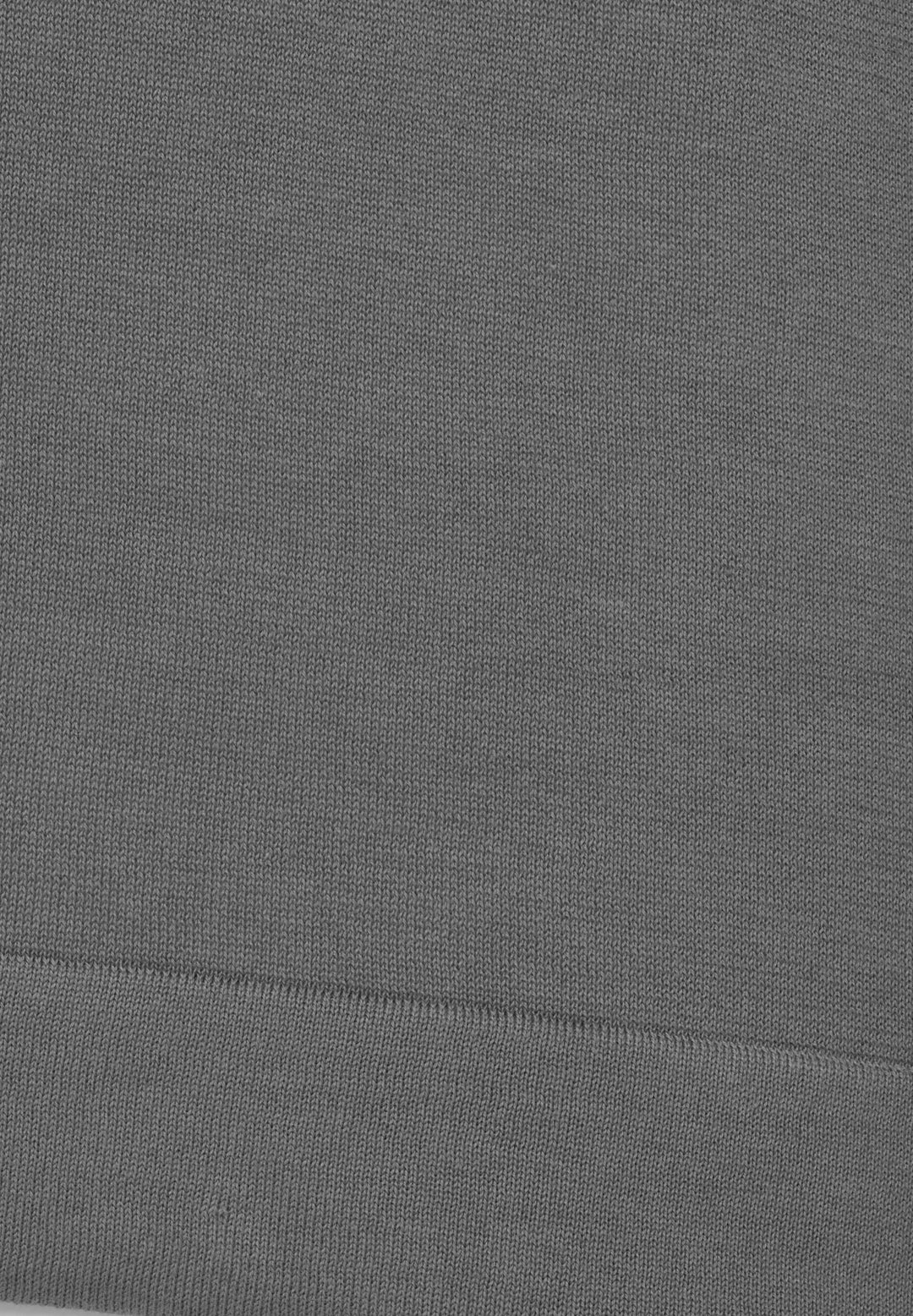 Knitted Long-Sleeve Shirt shark grey slim fit crew neck