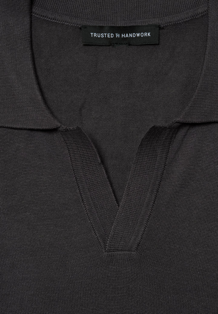 Polo graphite slim fit Polo collar