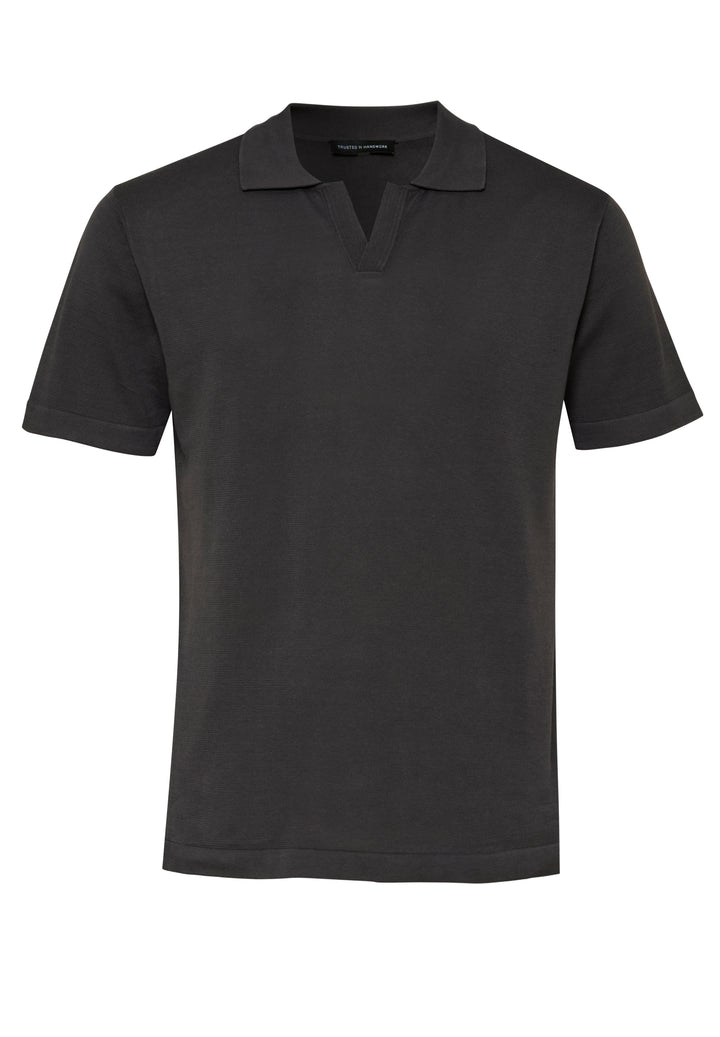 Polo graphite slim fit Polo collar